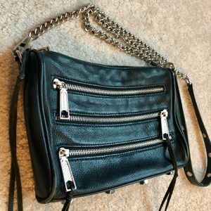 Rebecca Minkoff Black 3-zip Crossbody Bag